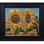 SUNFLOWERS, AN OIL BY GRAHAM MCKEAN