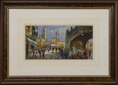 ITALIAN STREET, A PASTEL BY ANTHONY ORME