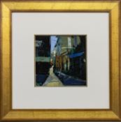 RUE SADE, ANTIBES, AN ACRYLIC BY JACK MORROCCO