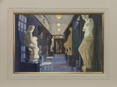 THE BREATHING STATUES, GLASGOW SCHOOL OF ART, AN OIL BY ANDREW FITZPATRICK
