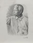 NELSON MANDELA, A PENCIL BY CUI NING