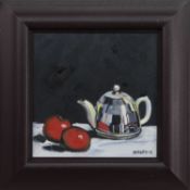 TEAPOT & TOMATOES, AN OIL BY LEX MCFAYDEN