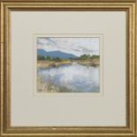 LAKE VALENSOLE, PROVENCE, A PASTEL BY TERRY LOGAN