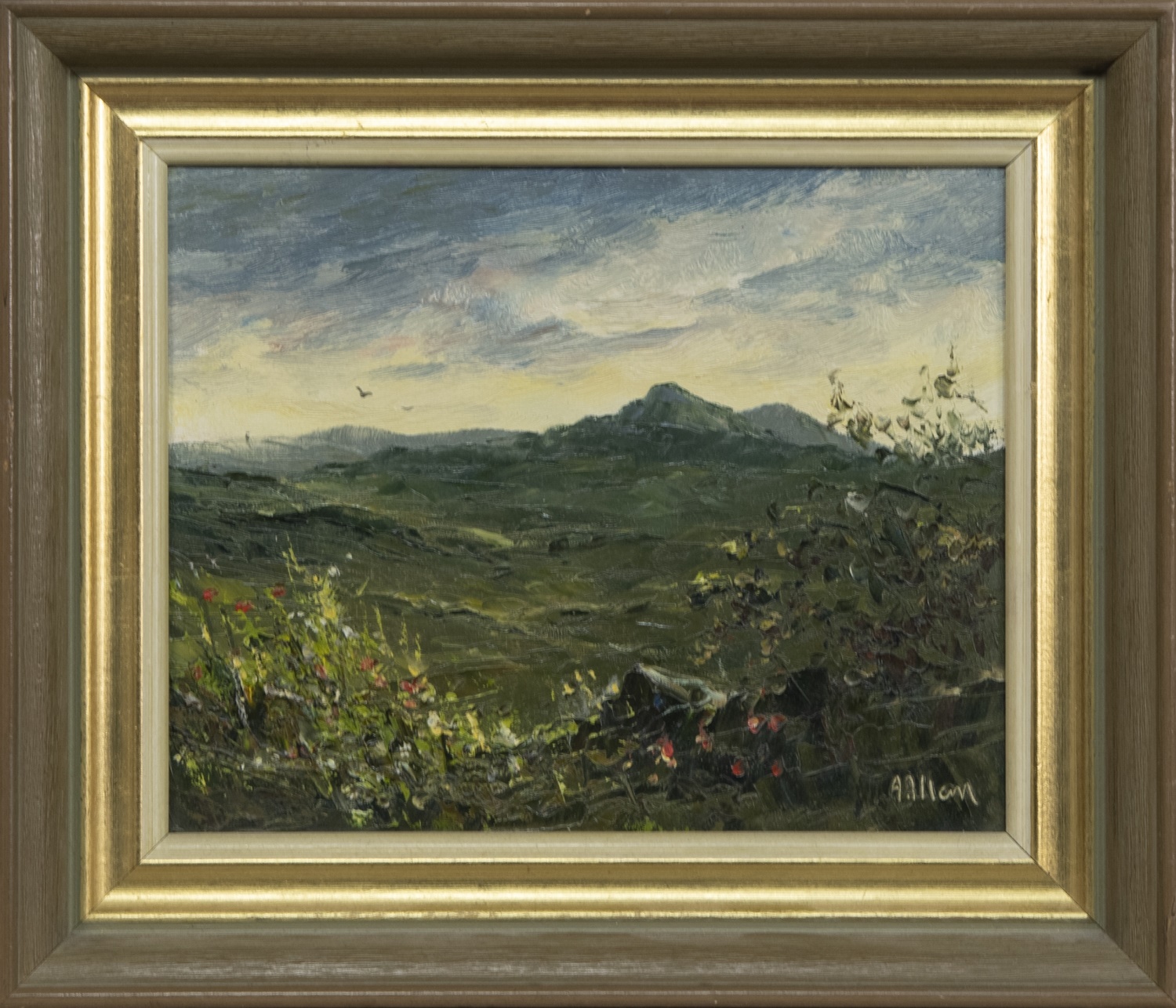 LOMOND HILLS, AN OIL BY ALFRED ALLAN