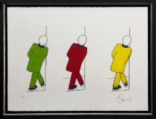 THE THREE TEDS, AN ARTIST'S PROOF PRINT BY BILLY CONNOLLY