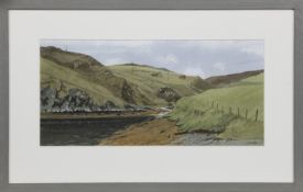 SEAHAVEN OUTLOOK, GARYVARD, ISLE OF LEWIS, A WATERCOLOUR BY JIM DUNBAR