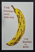 THE MOMENT HAS ARRIVED, A LITHOGRAPH BY DAVID SHRIGLEY