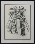 FROM STATIONS OF THE CROSS, A LITHOGRAPH AFTER HENRI MATISSE