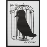 I'VE HEARD ABOUT FREEDOM, A LITHOGRAPH BY DAVID SHRIGLEY