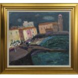 MEDITERRANEAN HARBOUR, AN OIL BY SHEILA MACMILLAN