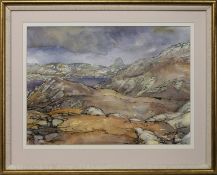 SUILVEN, A WATERCOLOUR BY DONALD MORRISON BUYERS