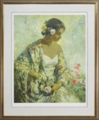 BELLEZA SERENA, A SIGNED LIMITED EDITION SERIGRAPH BY JOSE ROYO