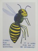 SORRY FOR BEING ANNOYING, A LITHOGRAPH BY DAVID SHRIGLEY