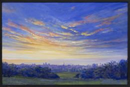 PARLIAMENT HILL MORNING, AN OIL BY ED SUMNER