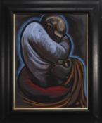 MOTHER AND CHILD, A PASTEL BY FRANK MCFADDEN