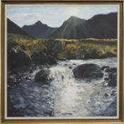 GLEN SANNOX, ARRAN, AN OIL BY JIM NICHOLSON