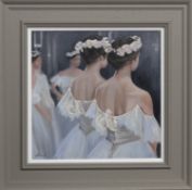 WAITING FOR THE DANCE, AN OIL BY LAURA KEARNEY