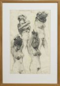 NUDE STUDIES, A CHARCOAL BY RHONDA SMITH