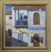 MORNING IN STONETOWN, AN OIL BY DIANE RENDLE