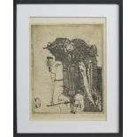 AN UNTITLED ETCHING BY ARCHIE FORREST