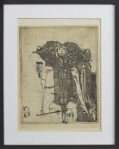 AN UNTITLED ETCHING BY ARCHIE FORREST