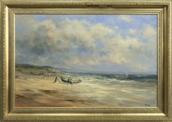 ELIE BEACH, AN OIL BY ALFRED ALLAN