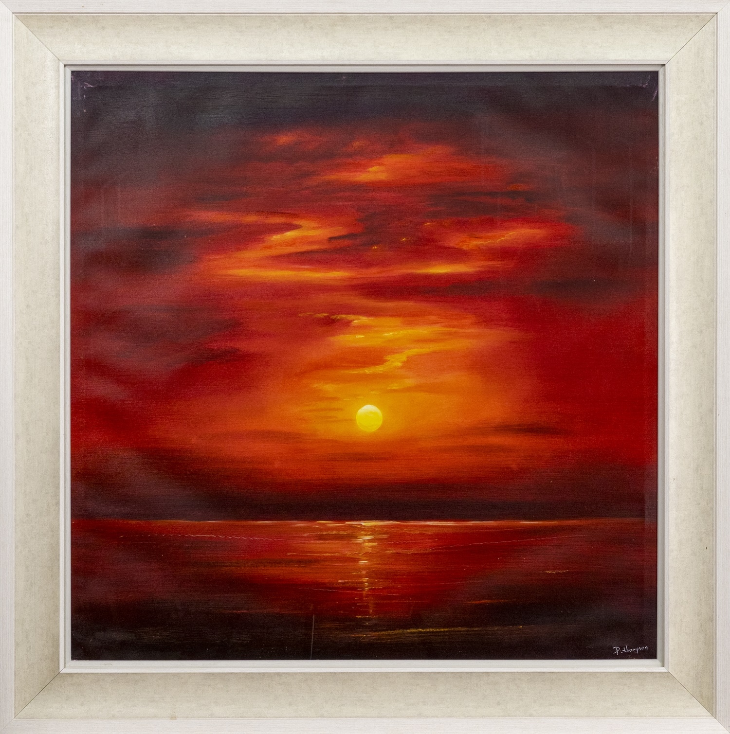 SUNSET, AN OIL BY PETER THOMPSON
