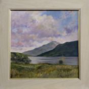 THE SHORES OF LOCH ECK I, AN OIL BY WILLIAM DOBBIE