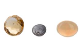 **A GROUP OF UNMOUNTED GEMSTONES