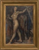 STRIDING MODEL, AN OIL BY VICTOR HUME MOODY