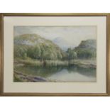 HIGHLAND LOCH, A WATERCOLOUR BY WALTER SEVERN