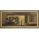 THE ANTIQUE SHOP, AN OIL BY DEBORAH JONES