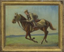 THE GALLOP, AN OIL BY ERNEST PAYNE