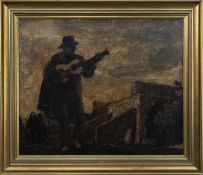 GUITARARRISTA, MADRID SPAIN, AN OIL BY JOHN BULLOCH SOUTER