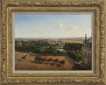 VIEW OF PARIS, AN OIL BY ALEXANDRE LIETO