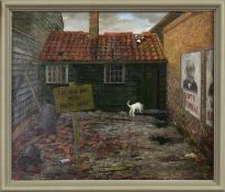 CAT & DOG, MEAT SHOP, AN OIL BY ROBERT SAWYERS