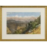 THE ANDES, A WATERCOLOUR BY ROBERT SAWYERS