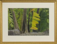 BANANAS, PORT ANTONIO, JAMAICA, A WATERCOLOUR BY ROBERT SAWYERS