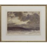 UNTITLED - APPROACHING STORM, A WATERCOLOUR BY ROBERT BURNS