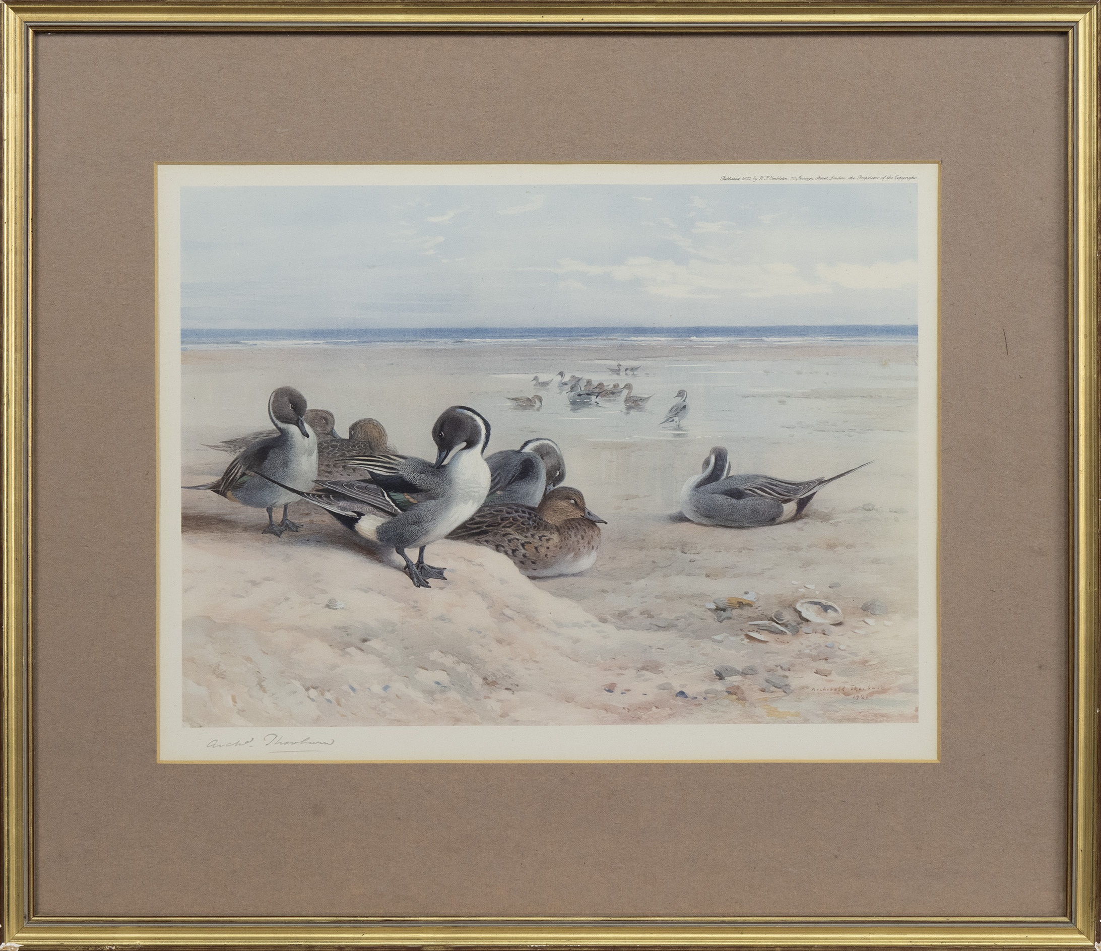 TWO SIGNED LIMITED EDITION PRINTS BY ARCHIBALD THORBURN - Image 2 of 2