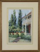 COUNTRY HOUSE, A WATERCOLOUR BY PATRICK WILLIAM ADAM