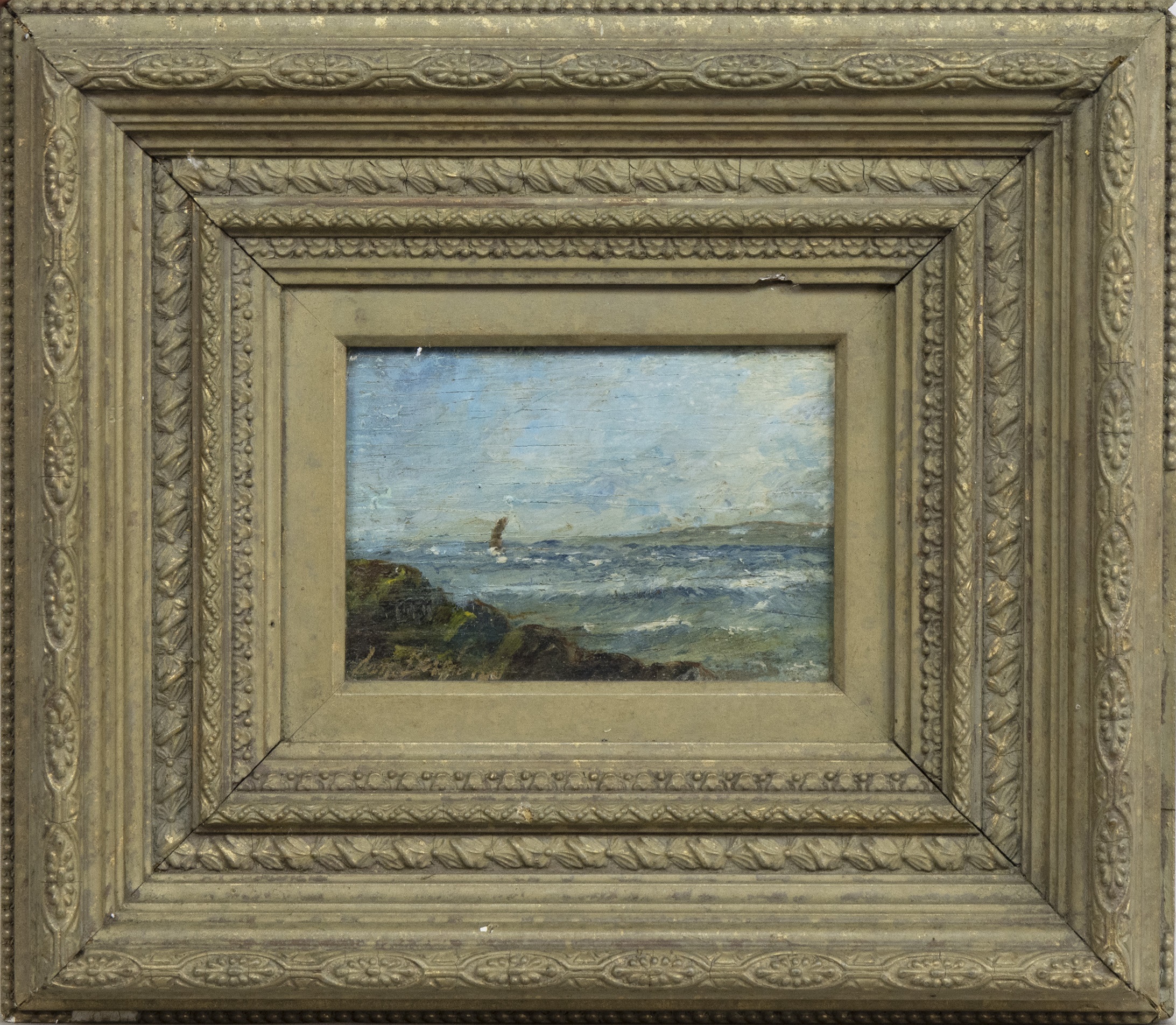 COASTAL VIEW, AN OIL BY A FOLLOWER OF SAM BOUGH