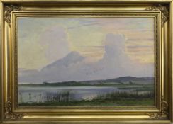 AN UNTITLED OIL BY SIGVARD HANSEN