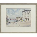 ST VALERY EN CAUX, A WATERCOLOUR BY JOHN DANIEL REVEL