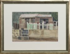 LITTLE SHOP, JAMAICA, A WATERCOLOUR BY ROBERT SAWYERS