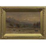 LAKE DISTRICT VIEW, A WATERCOLOUR BY EDWARD TUCKER