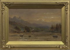 LAKE DISTRICT VIEW, A WATERCOLOUR BY EDWARD TUCKER