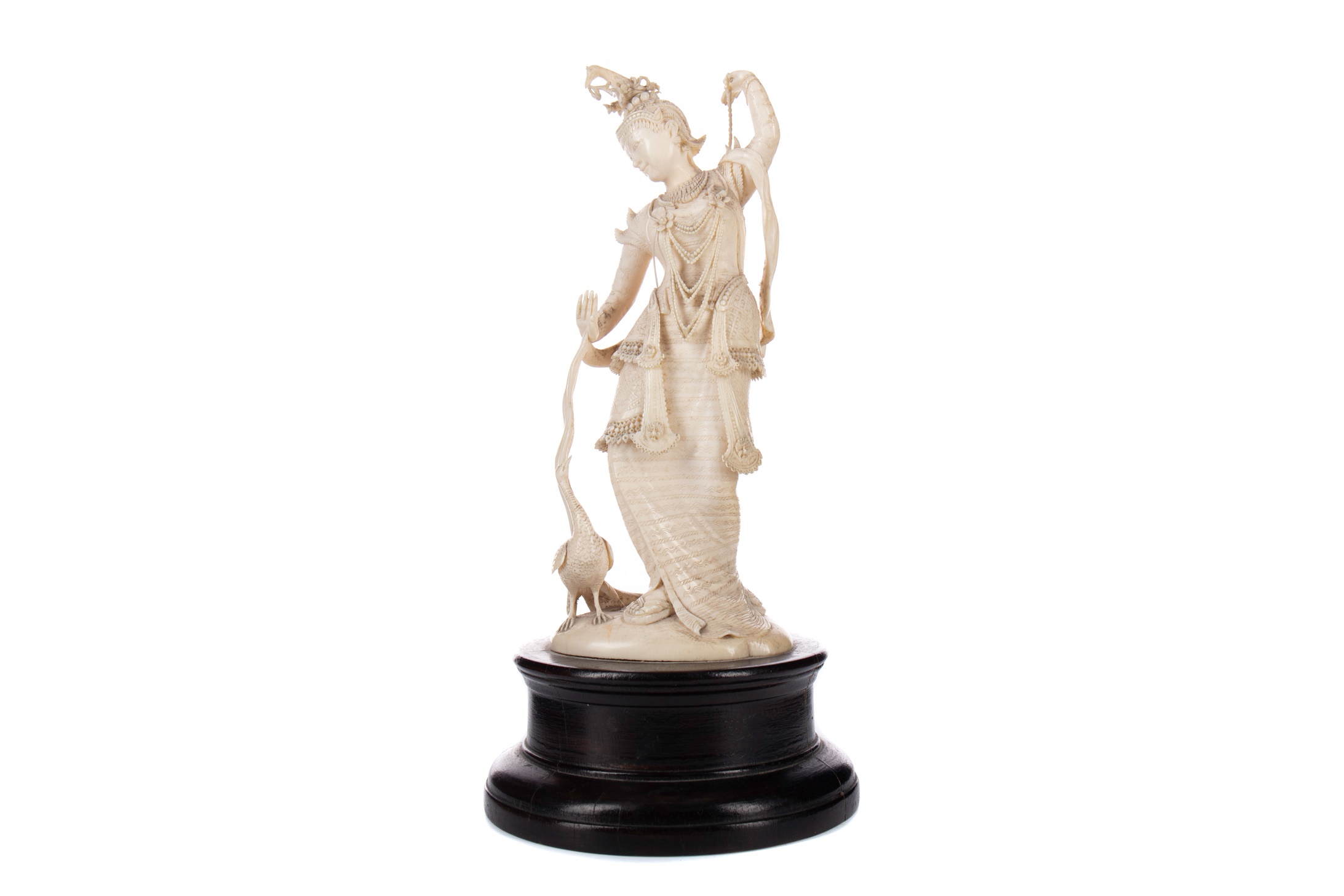 INDIAN IVORY CARVING OF SHIVA - Image 2 of 4