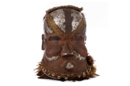 A LARGE AFRICAN TRIBAL KUBA MASK