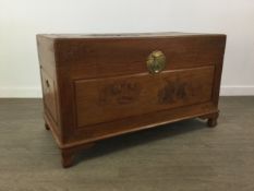 A CHINESE CAMPHORWOOD BLANKET CHEST